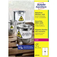 Avery L4774-20 Etiquetas resistentes a la intemperie A4 99,1 x 139 mm blancas (80 etiquetas)