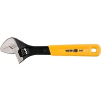VOREL Llave de tubo de 250 mm con mango de goma