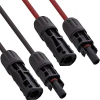 InLine 95655, cable para media tensión, negro, rojo, 0,7 mm, cobre estañado, 6 mm², 1500 V