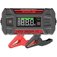 Lokithor Arrancador/booster J401x + Banco De Energía + Linternadispositivo 4 En 1 Que Funciona A -40°c 2.500a 20.000mah