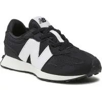 New Balance unisex para niños. PH327V1 Zapatillas 327 Bungee Lace negro (29), Plano, Cordones, Casual, moda infantil, outlet 202