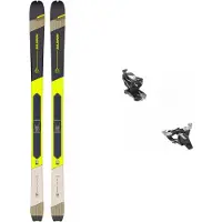 Salomon - Packs esquí de travesía - Pack Mtn 84 Pure Rainy/Lime 2024 de Titanio - Gris