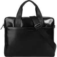 Bugatti Romano Maletín Piel natural 38 cm Compartimento para el portátil negro