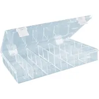 Glorex GmbH Caja de clasificación PS, con 24 compartimentos, de plástico transparente