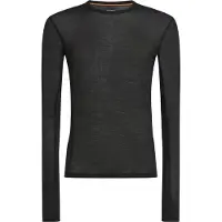 Icebreaker - Merino 75 Cool-Lite Featherlight L/S Crewe - Camiseta de manga larga size M, negro