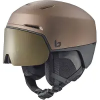 Bolle - Cascos esquís hombre - X-Fusion Tungsten Black Matte Photochromic Gold - Talla 55-59 cm - Marrón