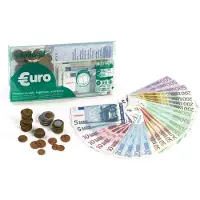 Miniland Juego De Euros: 28 Billetes + 80 Lanzamientos