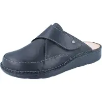 Finn Comfort Zapatos abiertos 'Pantolette Herren 01422 615099 Echtleder in schwarz' negro