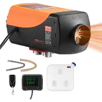 Vevor Calentador de Aire Diésel 12-24V 5-8KW Consumo 0,18-0,37 L/h Calefacción Estacionaria 8-36°C Ajustable con Control Remoto Pantalla LCD a Color Tanque de Combustible 10 L para Camión, Barco