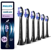 Philips Reemplazo De Cepillo Eléctrico Hx6056/88 Sonicare Sensitive 6 Unidades