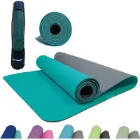 Schildkröt Fitness - Yoga Mat 4mm Bicolor size 180 x 61 cm, turquesa