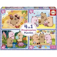 Educa Puzzle Capibaras Capyfun 20-40-60-80 Piezas