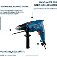 Bosch Taladro de impacto gsb 600