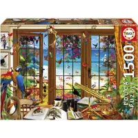 Educa Puzzle Ventana Del Observador De Aves 1500 Piezas