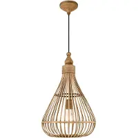Eglo Amsfield, Flexible, Marrón, Marrón, Acero, Madera, Redondo