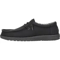 HeyDude para hombre. HD41894 Zapatos Wally Classic negro (43), Plano, Cordones, Casual, outlet 2026.