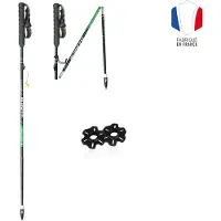 Guidetti - Bastones de trail/running - Explore Aéro de Aluminio - Talla 130 cm - Negro