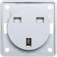 Hager 962622506, tipo G, 2P+E, tornillos, gris, mate, IP20