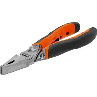 Bahco Alicates Universales Reforzados Con Mangos De Dos Componentes De Apertura Automática Y Acabado Cromado 200 Mm