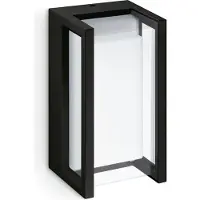 Philips Lámpara de pared Philips Pyrona, 12W, luz exterior para pared, color negro, metal, IP44, ideal para terraza y jardín