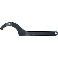 AMF Llave de gancho articulada con punta para tuercas, de 90 a 155 mm, acabado en color bronce, longitud de 335 mm - 51672