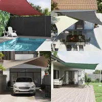 Prolenta Maison Exclusive - Vela de sol, gris claro, 7x7 metros, 100% poliéster Oxford