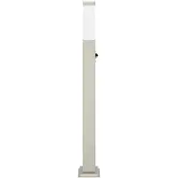 vidaXL Lámpara de poste con sensor, 80 cm, acero inoxidable, IP44