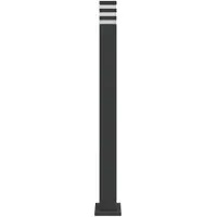 vidaXL Lámpara de pie negra de 110 cm, fabricada en aluminio