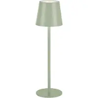 Leuchtendirekt Lámpara de mesa LED JUST LIGHT, modelo 19250-43, color verde, con batería, 2,5 W, 320 lúmenes, 3000 K, IP54