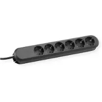 Bachmann Regleta de enchufes "SMART", de 6 enchufes, color negro