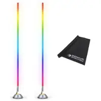 Neewer , 2 unidades de luces LED de panel continuo NF01, luces RGB inteligentes con trípode, y funda