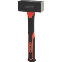 Ks Tools 142.5151, Perlík, Ocel, Fibra de vidrio, Negro, 28 cm, 1,65 kg