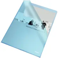 Esselte Fundas abiertas azules A4 | 100 unidades