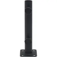 vidaXL Soporte para sombrilla de , compatible con mástiles de Ø32/34/38 mm, color negro mate, acero