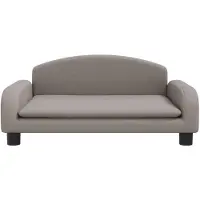 vidaXL Cama para perros, color taupe, 70x45x30 cm, de tela