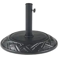 Casa.pro Soporte para sombrilla "Bisegna", hormigón, Ø50x7 cm, redondo, con diseño, color , 25 kg