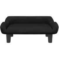 vidaXL Cama para perros, color negro, 70x40x24 cm, de terciopelo