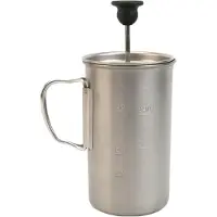 Snow Peak - Cocina - Titanium French Press de Titanio - Gris