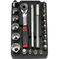Würth 09651123 Zebra 1/4 Zoll Multisteckschlüssel+Set Steckschlüssel MINI 23 Teile NEU...