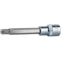 Ks Tools 918.3916, Llave de vaso, 3/8", métrica, 1 cabeza, 6 mm, acero cromo vanadio