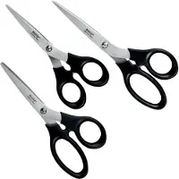 Leitz pack de 3 tijeras negras (164/185/200mm)