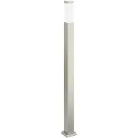 vidaXL Juego de 3 faroles de poste, 110 cm, acero inoxidable, IP44