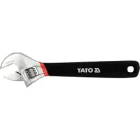 YATO Llave ajustable de 375 mm con mango de goma