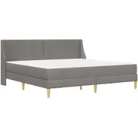 vidaXL Estructura de cama con colchón, 2 unidades. Funda desmontable