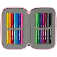 Safta Estuche Glowlab Kids 12.5x19.5x5.5 Cm Triple