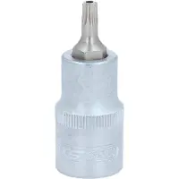 Ks Tools 911.1373, Llave de vaso, 1/2", sistema imperial, 1 boca, T27, acero cromo vanadio