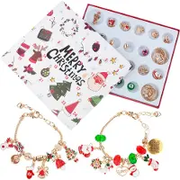 Martom Calendario de adviento, joyería, pulsera, regalo, oro, colgante, manualidades