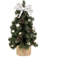 Creative Home Árbol de Navidad artificial decorado de , color topo, tamaño 40 cm