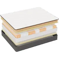 StarTech.com Colchón de muelles ensacados - Colchón de 7 zonas - 90x200 cm - 22 cm de altura - Firmeza H4 (firme) - Espuma viscoelástica - Gris oscuro