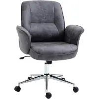 StarTech.com Silla de oficina - Modelo 921-456CG - Ergonómica - Regulable en altura - Acolchada - Giratoria - Con reposabrazos y ruedas - Gris oscuro